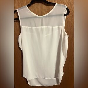 Vince Camuto White Sleeveless Blouse size M